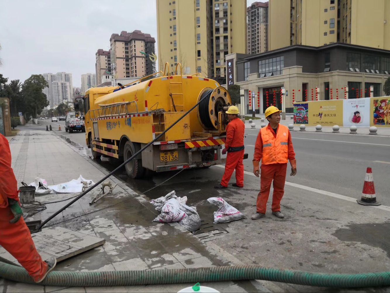 三门排污管道清淤-管道清洗